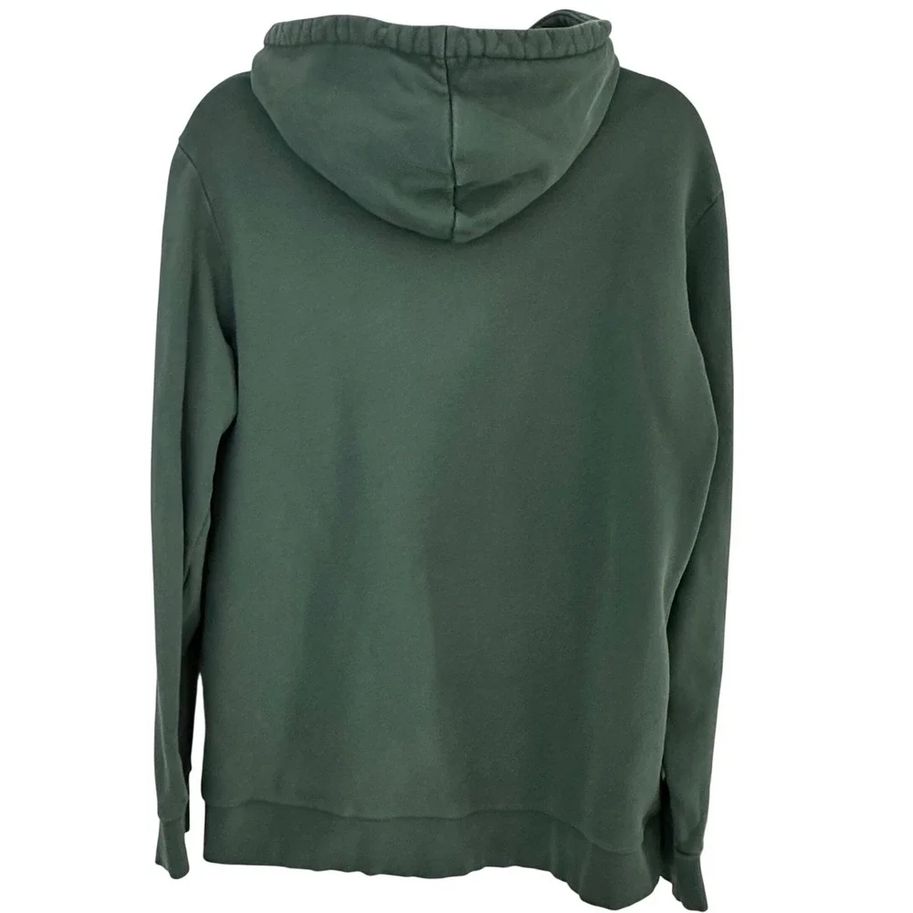 Adidas‎ Originals Trefoil Hoodie Men's Medium Green White Sweatshirt Heavyweight
